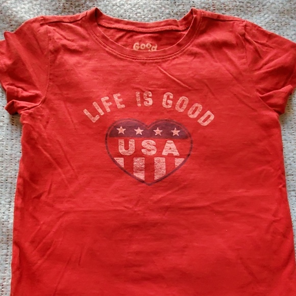 Life Is Good Shirts & Tops Life Is Good Usa Tshirt Poshmark